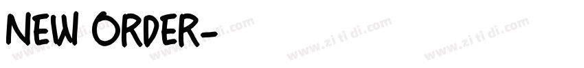 NEW ORDER字体转换
